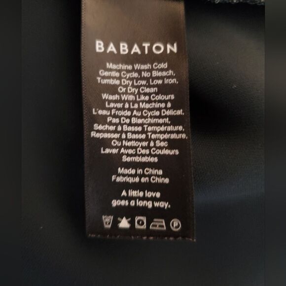 Aritzia Babaton Aaron Hunter Green Short Sleeve V Neck Shift Dress Size S - Picture 10 of 12